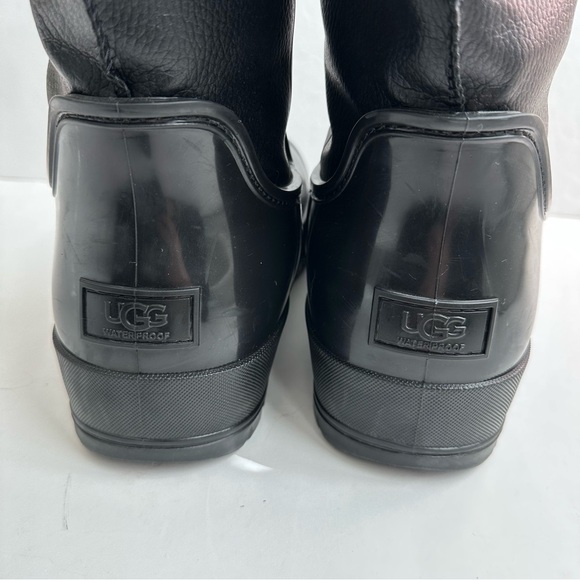 UGG Raincloud Tall Black Winter & Rain Boots Size 12 NWT - Picture 13 of 14